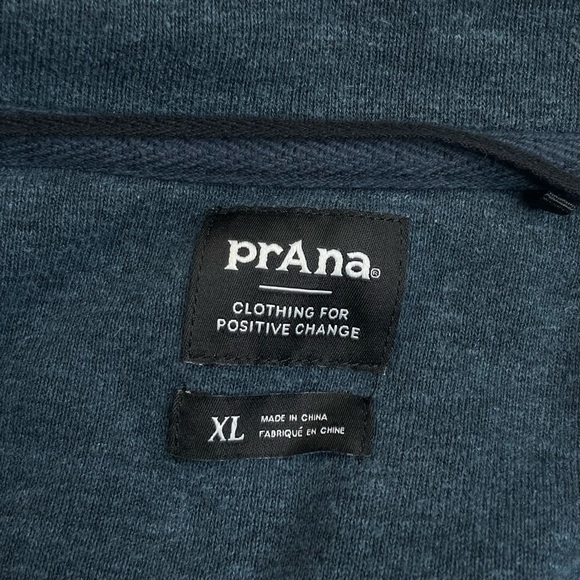 PrAna Cozy Up Michie Top Sweater Dark Sky Heather Relaxed Fit Boxy Womens XL - Picture 4 of 12